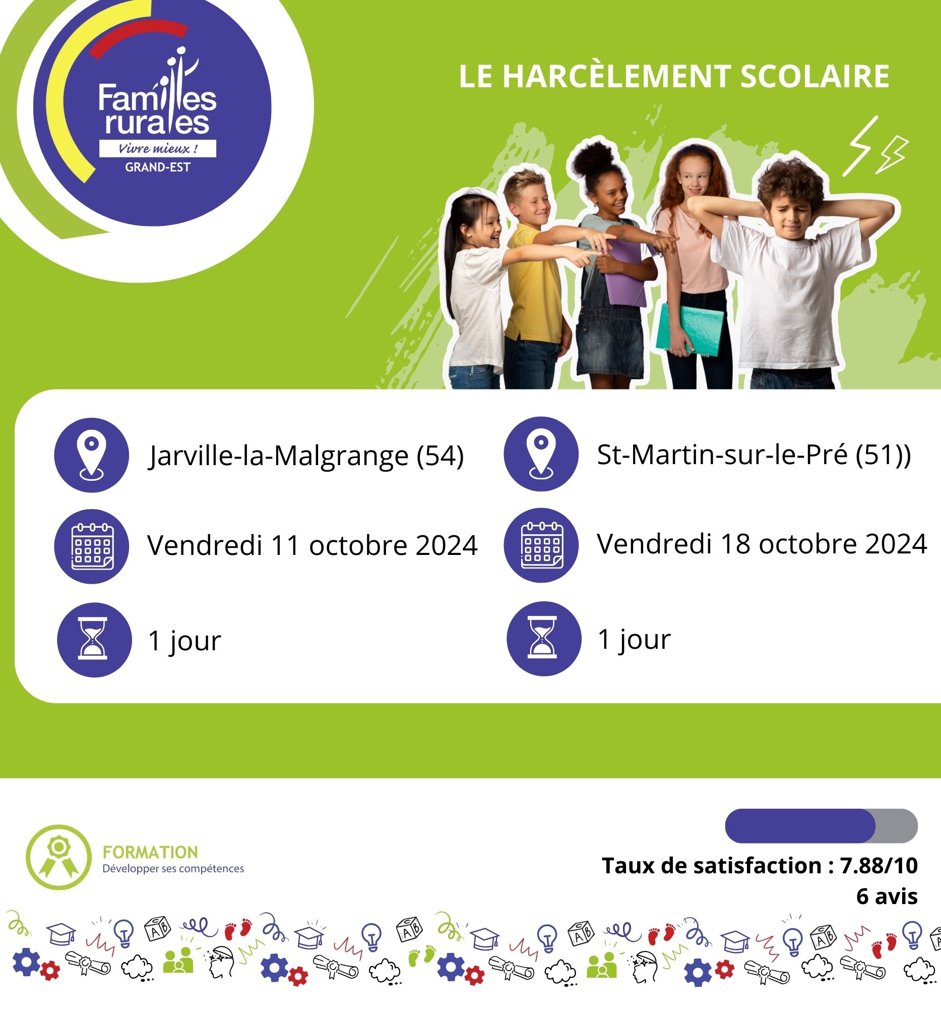 Formations Professionnelles Enfance 2024 | Familles Rurales Fédération ...